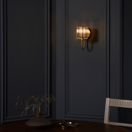 Berenice 1 Wall Light Antique Brass