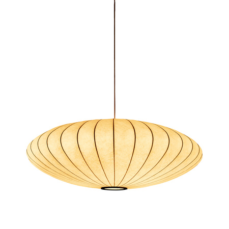 Lampa wisząca SILK FLAT biała 60 cm - nowoczesna i minimalistyczna
