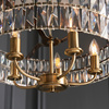 Clifton 5 Pendant Light Antique Brass