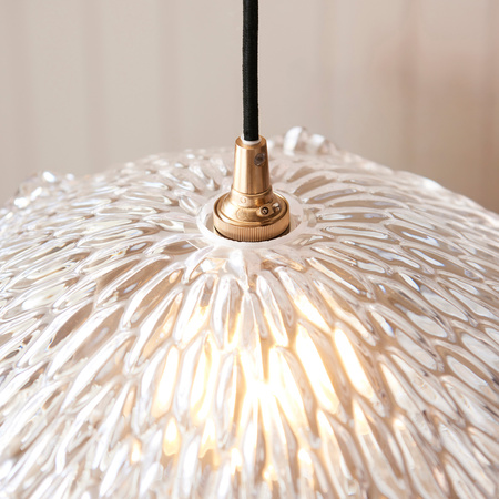 Orchid 1 Pendant Light Clear glass