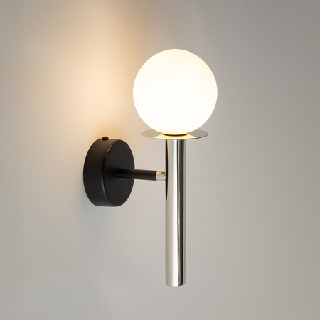 DAISY 1 kinkiet srebrny/biały