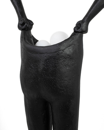 MOOSEE lampa podłogowa HUMAN HOUDINI 182  czarna