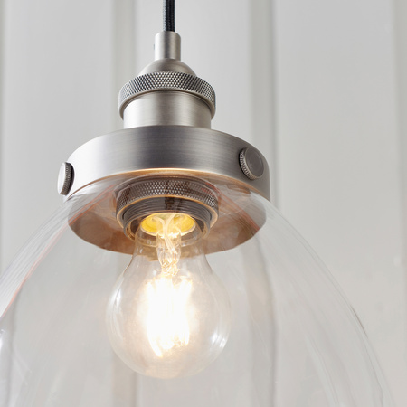 Hansen 1 Pendant Light Brushed Silver