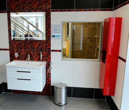 ELLA szafka wysoka 40x140x20cm, 1 drzwiczki, lewa/prawa, biała