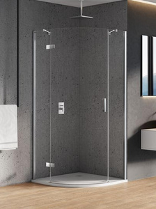 KABINA NEW MERANA PÓŁOKRĄGŁA L 80x80x195 CZYSTE 6mm ACTIVE SHIELD