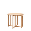 Craft Folding Dining Table Natural 1000x1000x750mm
