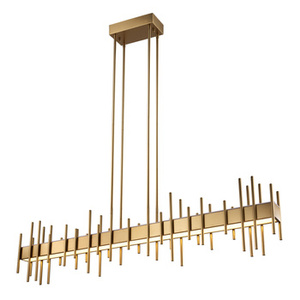 Lampa wisząca ARCHITETTO 130 cm -  LED, złota dekoracyjna listwa