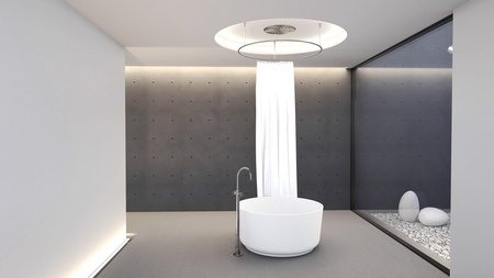 ESTATIS wanna wolnostojąca, kompozyt, ø110x51cm, biały mat