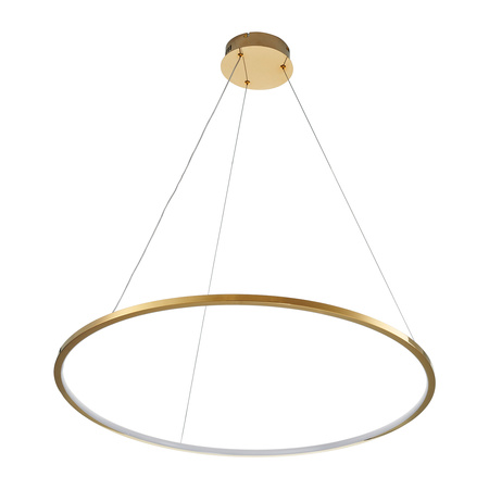 Lampa wisząca CIRCLE SLIM 80 cm - LED, ring złoty