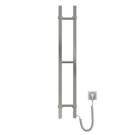 Grzejnik łazienkowy elektryczny NIERDZEWNY Silhouette Quadro 160х1000 prawy