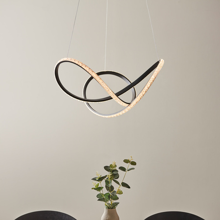 Francisca 1 Pendant Light Textured Black