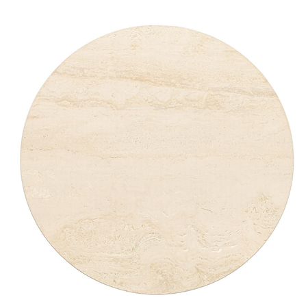 BIZZOTTO Stolik kawowy JOEL IVORY 80–126,5 cm – rozkładany, efekt marmuru, nowoczesny design