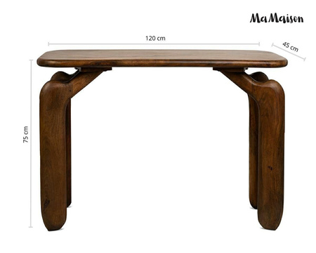MaMaison konsola ORIZON 120 brązowa /     drewno