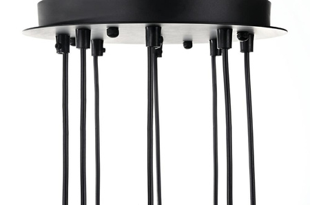 MOOSEE lampa wisząca FLUSSO 8 czarna