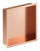 Zen Półka wnękowa, kwadratowa (Szczotkowana miedź)
