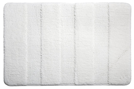 SERENITY dywanik łazienkowy 60x90cm z antypoślizgiem, polyester, biały