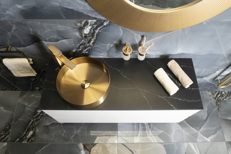 ODETTA szafka umywalkowa 118x50x43,5cm, dąb srebrny