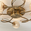 Aherne 5 Ceiling Lamp Antique Brass