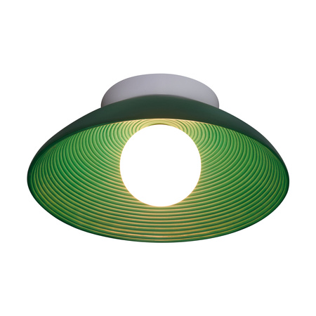 Lampa ścienna ILUSIONI 26 cm - okrągły kinkiet zielony