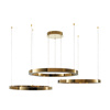 Lampa wisząca CIRCLE 3 80+80+80 cm - LED, ring złoty połysk na 1 podsufitce