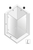 Kabina prysznicowa OXIA GUNMETAL BRUSHED 1D L kwadratowa 70x70x200 szkło czyste 8mm Active Shield 2.0