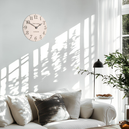 Arabic Wall Clock Shy Pink 12in
