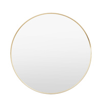 Holworth Large Round Mirror Gold 800x35x800