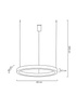 MOOSEE lampa wisząca RING 60 srebrna