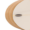 Greenwich Mantel Clock Oak Stripe 130x270x55mm