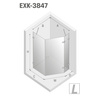 KABINA AVEXA GOLD SHINE PIĘCIOKĄTNA P 100x80x200 CZYSTE 6mm ACTIVE SHIELD