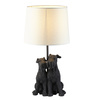 Lampa stołowa Schnauzer – czarna, 22 × 22 × 43 cm