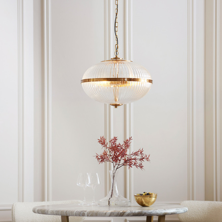 Somerset 3 Pendant Light Vintage Brass