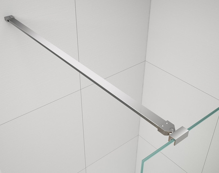 ESCA CHROME jednoczęściowa kabina przysznicowa Walk-In, szkło Marron, 1500 mm