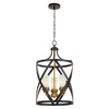 LAMPA WISZĄCA LOFT CZARNO-MOSIĘŻNA ASTILA W3