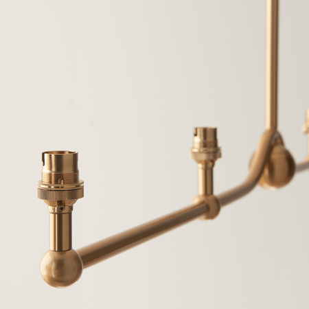 Santiago 4 Pendant Light Fitting Brushed Brass