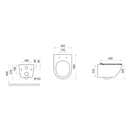 Miska wisząca WC z Deską Sofi slim White Mat