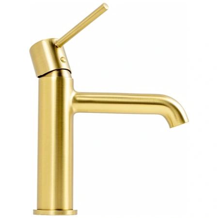 Bateria umywalkowa stojąca, złota