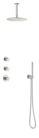 Silhouet HS2 Podtynkowy termostatyczny zestaw prysznicowy stal pvd