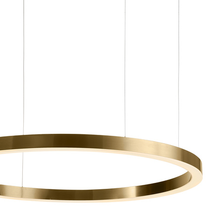 Lampa wisząca CIRCLE 120 cm - LED, ring mosiądz szczotkowany