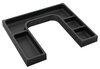 Organizer LINDO "U" 372x36x323 mm, plastik, antracyt