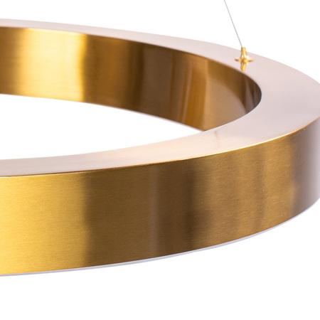 Lampa wisząca CIRCLE 3 40+60+60 cm - LED, ringi mosiądz szczotkowany na 1 podsufitce