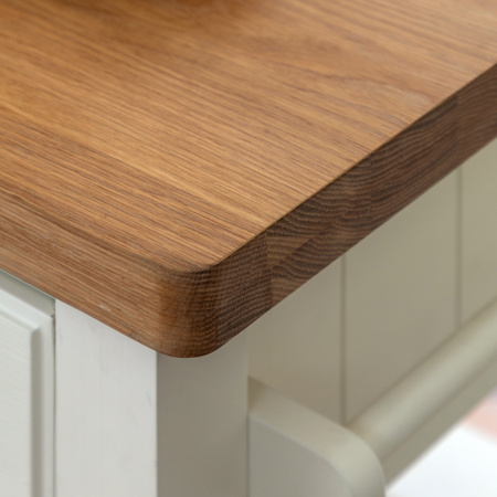 Eton Butchers Block White 660x500x900mm