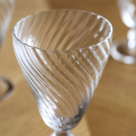 Swirl Wine Glass Clear (4pk) 92x92x145mm
