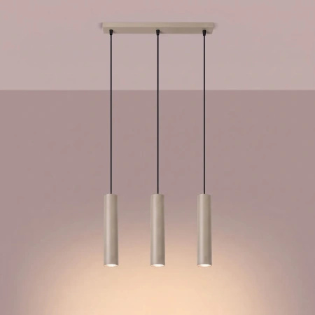 Lampa wisząca LAGOS 3L taupe