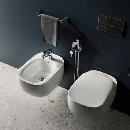 ILLUSION Bidet podwieszany 52x38cm biały połysk