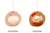 MOOSEE lampa wisząca FUSION 30 miedziana  - akryl