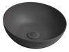 FORMIGO umywalka betonowa nablatowa, średnica 39cm, antracyt mat