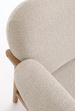 Sofa 2-osobowa BIZZOTTO CALISTA natural – contemporary design, zdejmowane podłokietniki