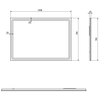 Lustro GEMINI z oświetleniem LED 100x70cm