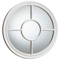 Okrągłe lustro Somerford, białe, 700 x 700 mm